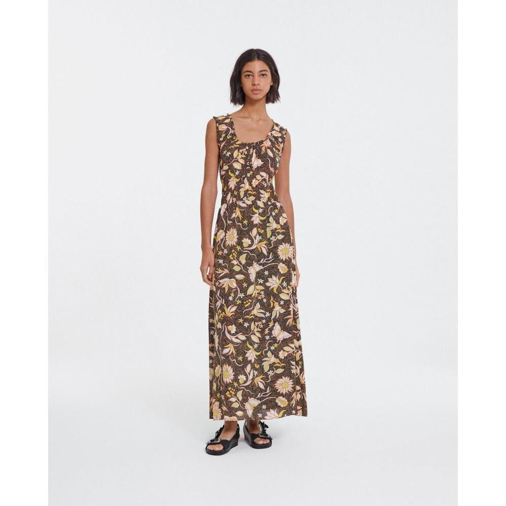 The Kooples Long Summer Dress With All-Over Floral Motif sz 2 US M